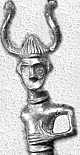 man with horned helmet