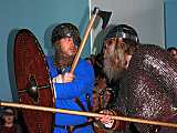 Viking combat demo at Higgins Armory Museum