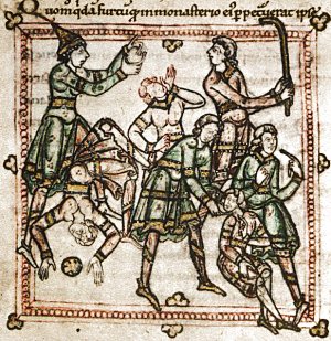 ball game from manuscript