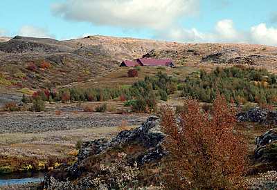 Viking longhouse ruins at Stong