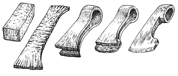 steps in making an axehead