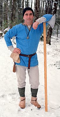 axeman with replica axe