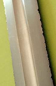 damage in modern replica sword blade