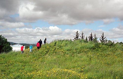 slag heap at Eiðar
